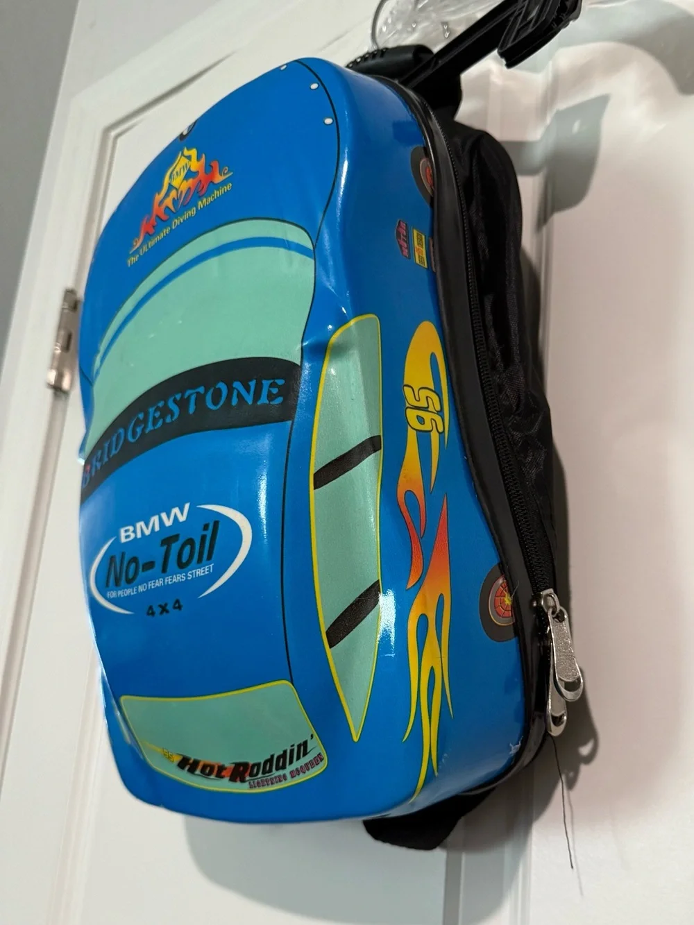 Bmw kids backpack racing theme cars